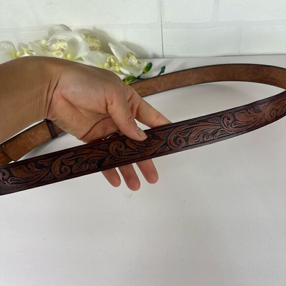 Mens Full grain cowhide leather Belt size 44 - Picture 4 of 13